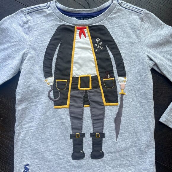 Joules Pirate Applique Shirt, size 5-6 yrs - Picture 3 of 7